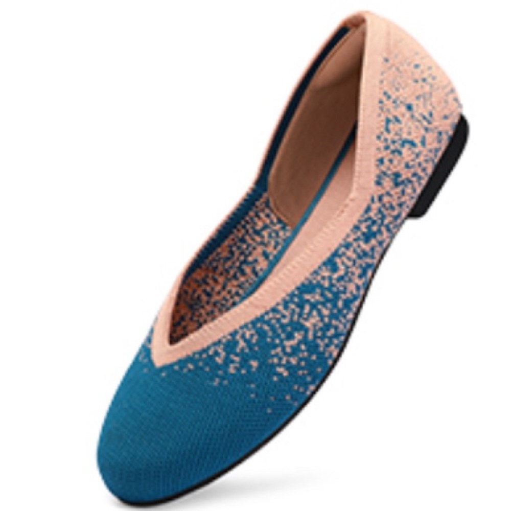 Elegant Blue and Pink Women's Loafers